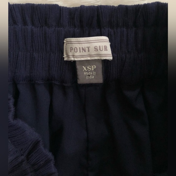 J. Crew Point Sur Navy Viscose Paperback Waist Crop Pocket Pants - Picture 16 of 16